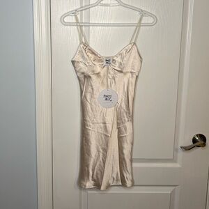 Princess Polly Champagne Stargazing Mini Dress